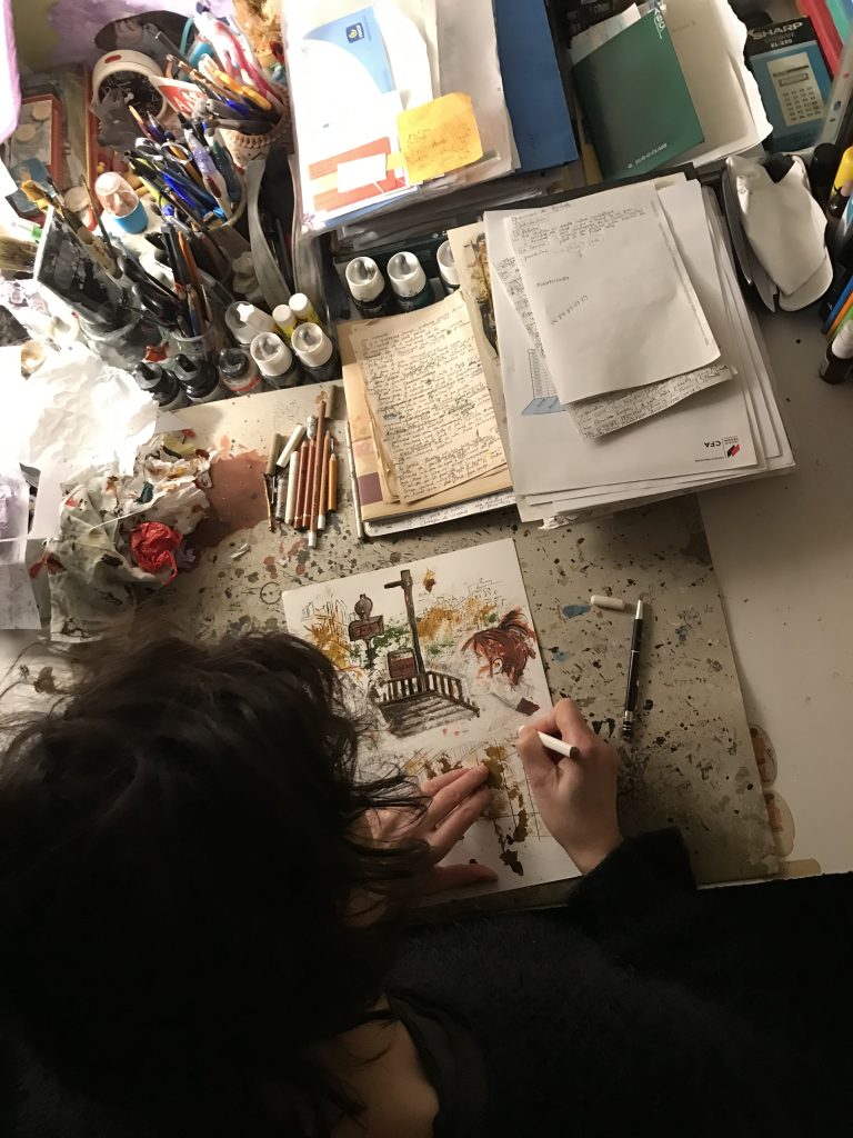 A la table de travail3